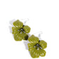 Blossoming Boardroom - Green earrings
