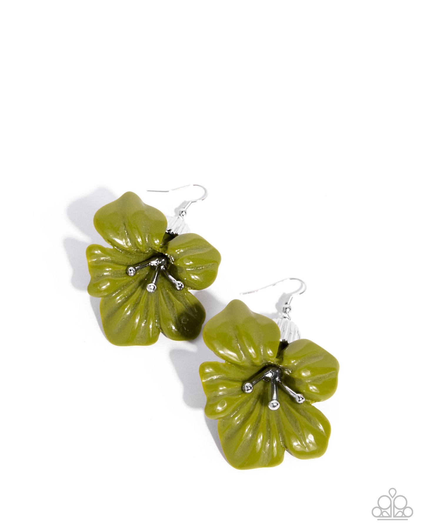 Blossoming Boardroom - Green earrings