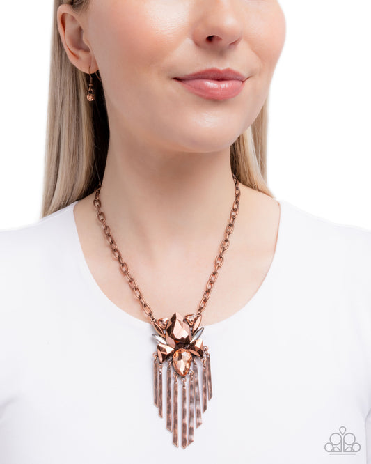 Tassel Tapestry - Copper necklace