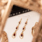 Teardrop Tenure - Brown earrings