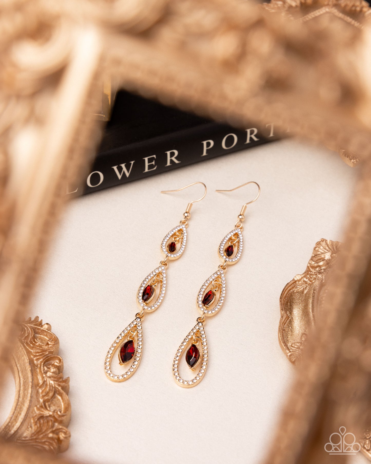 Teardrop Tenure - Brown earrings