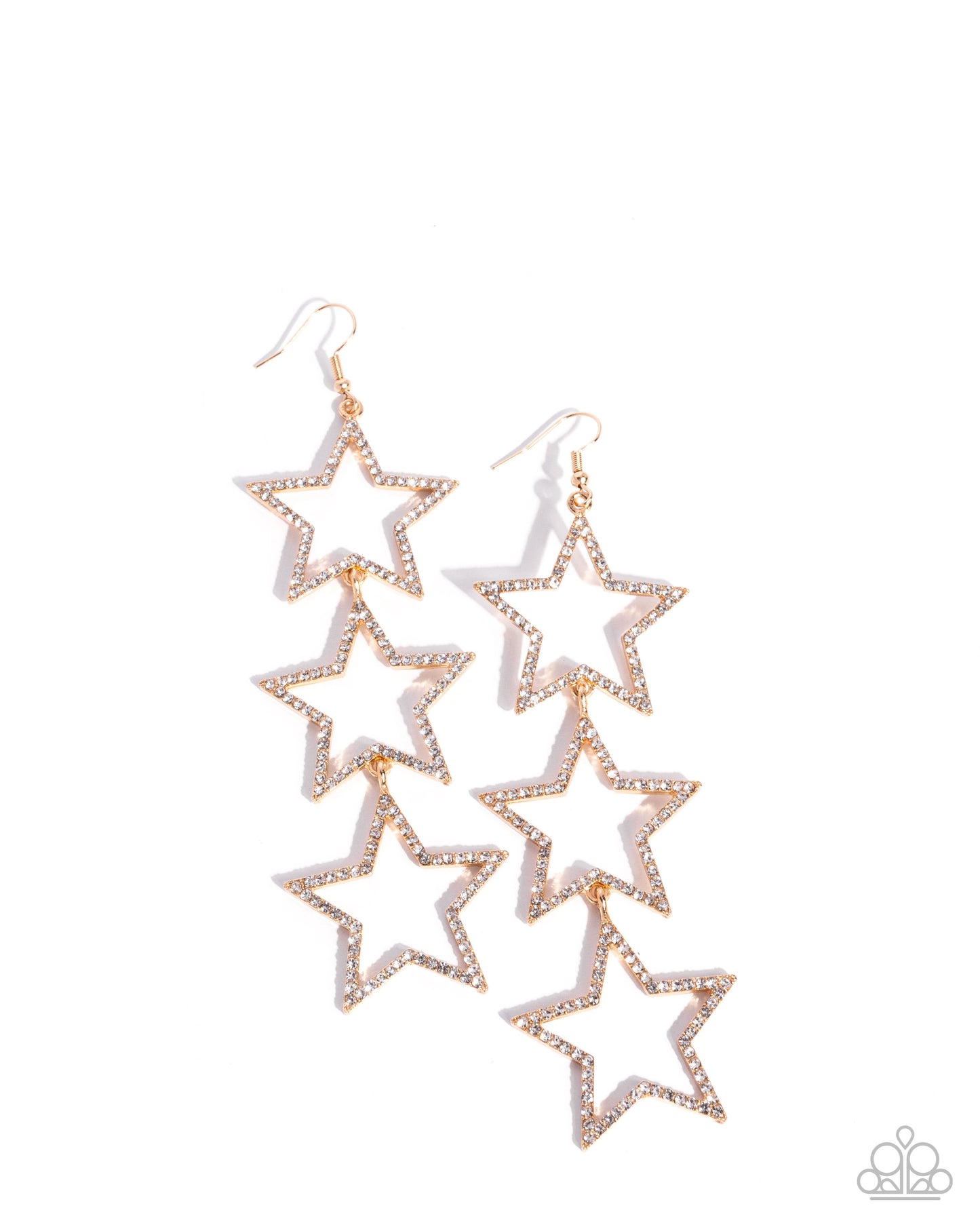 Star-Crossed Success - Gold earrings