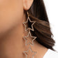 Star-Crossed Success - Gold earrings