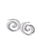Spiral Silhouette - Silver earrings