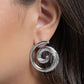 Spiral Silhouette - Silver earrings