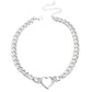 Heartfelt Hunch - Silver necklace