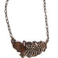 Fancy Feather - Brass necklace -coming soon