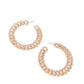 Interlocked Icing - Gold earrings -coming soon