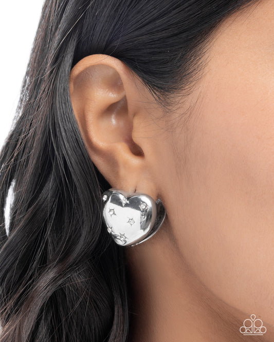 Sweetheart Stars - White earrings -coming soon