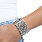 Reflective Rows - Silver bracelet