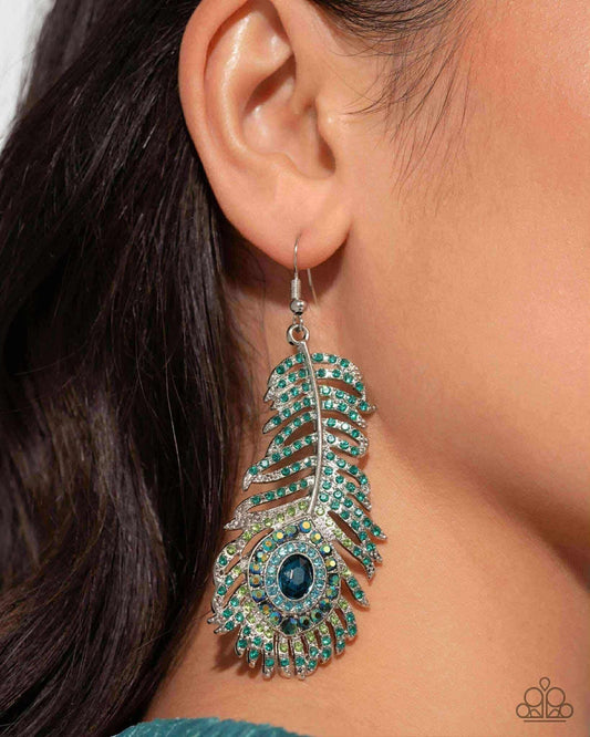 Life of the Party (LOP Aug 25’) peacock earrings