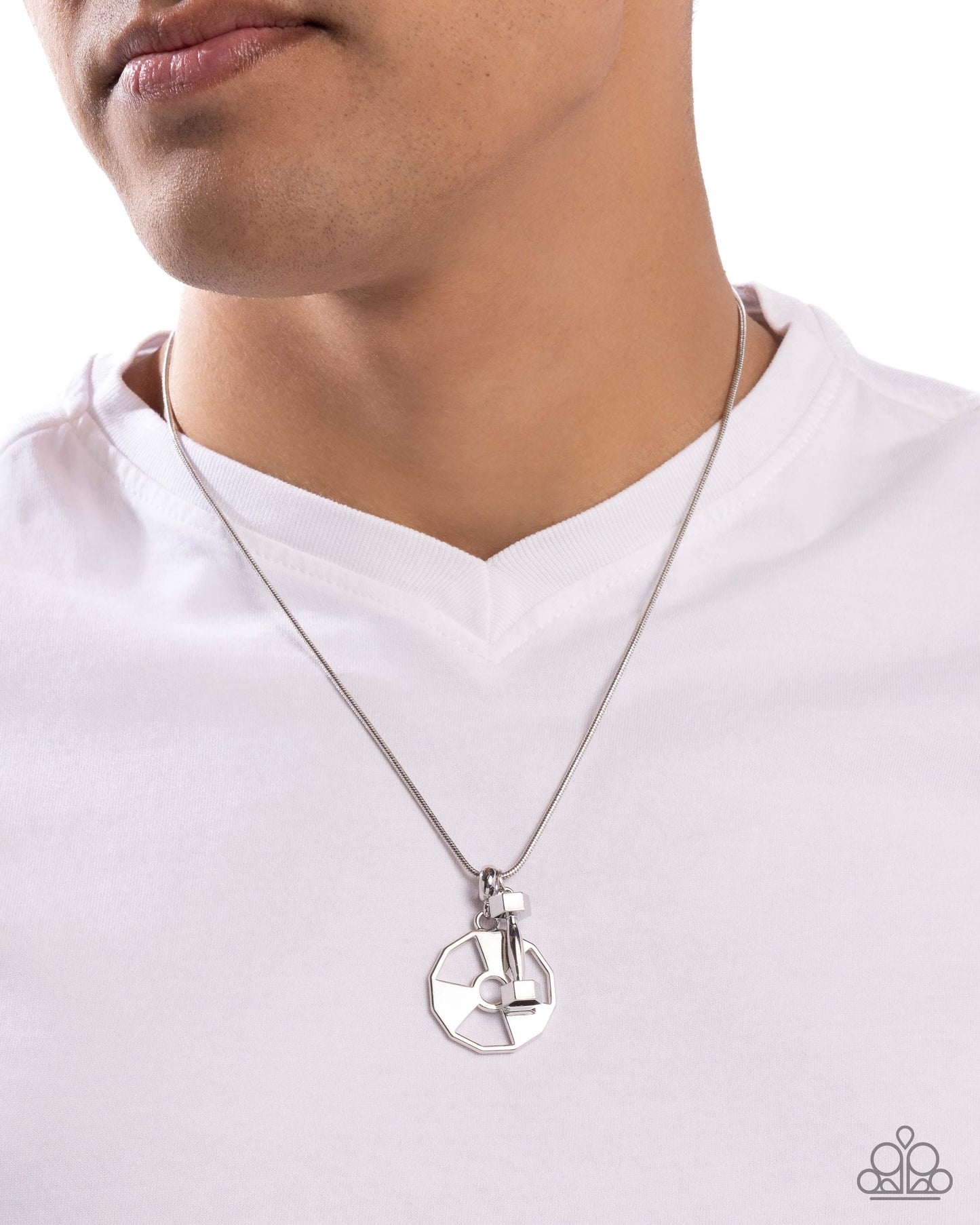 Weighted Welcome - Silver necklace