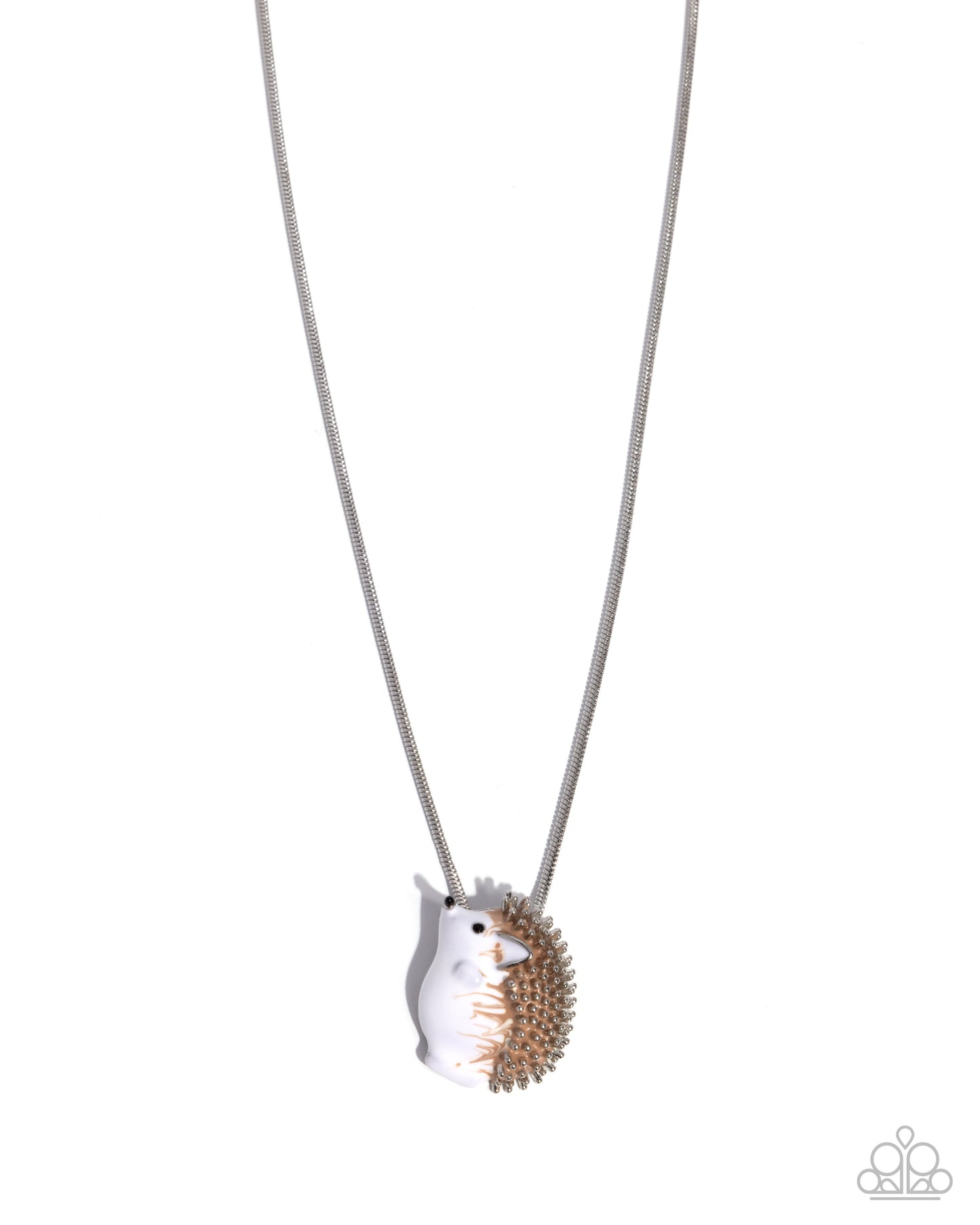 Porcupine Pizzazz - Brown necklace