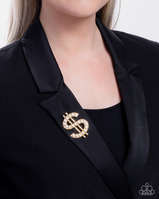 Raking in the Bling - Gold brooch -coming soon LIMIT 2 PER ORDER