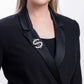 Raking in the Bling - White brooch