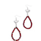Treasured Teardrops - Red earrings