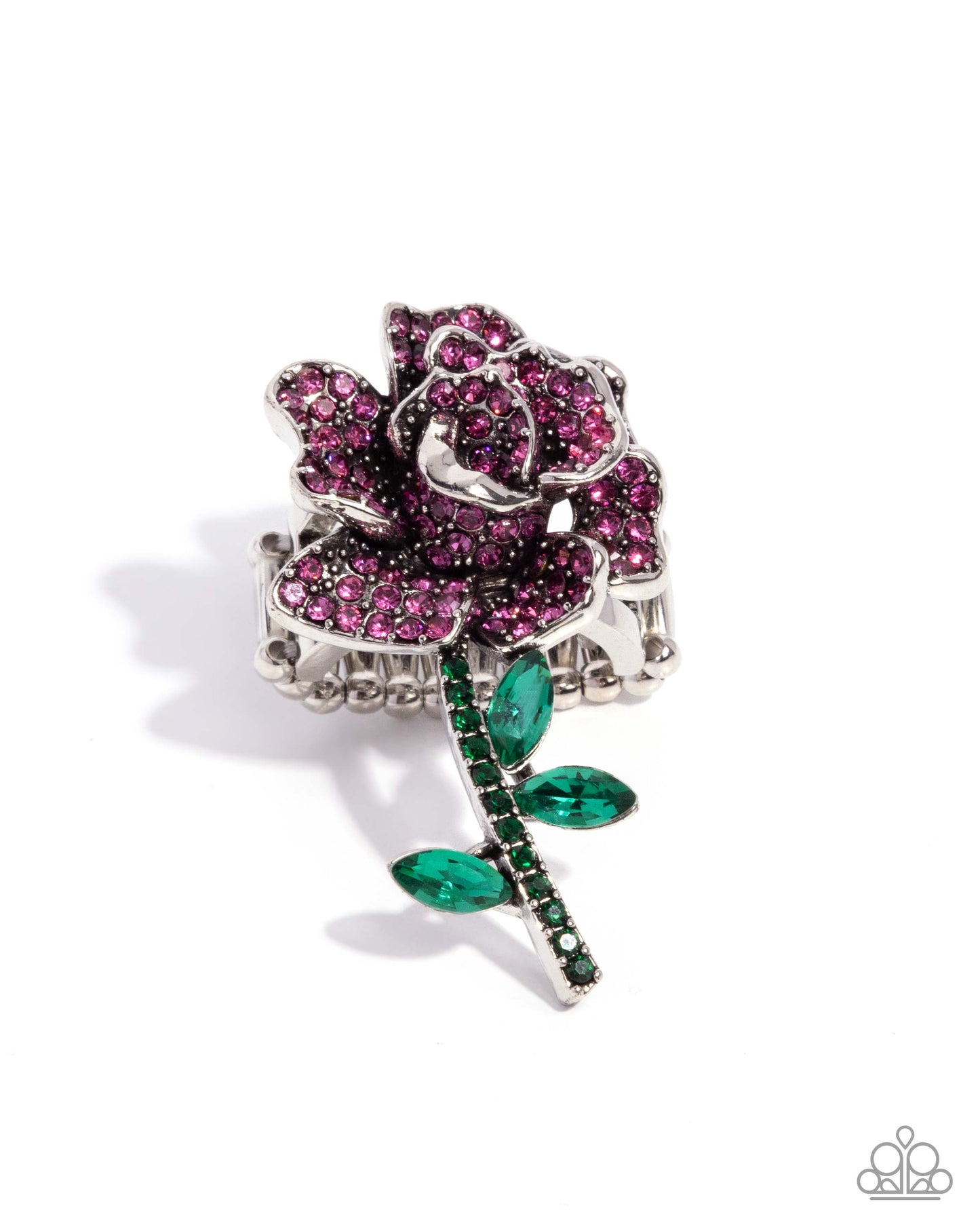 Boutonniere Bling - Pink ring