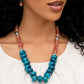 Bubbly Broadcast - Blue necklace