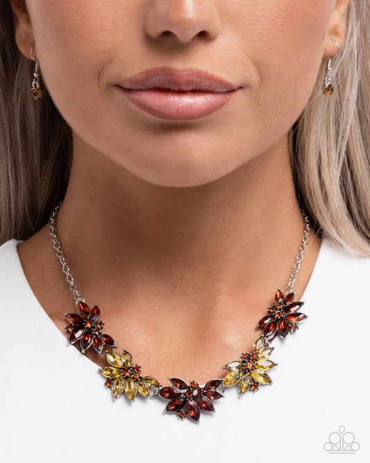 Springtime Season - Brown necklace