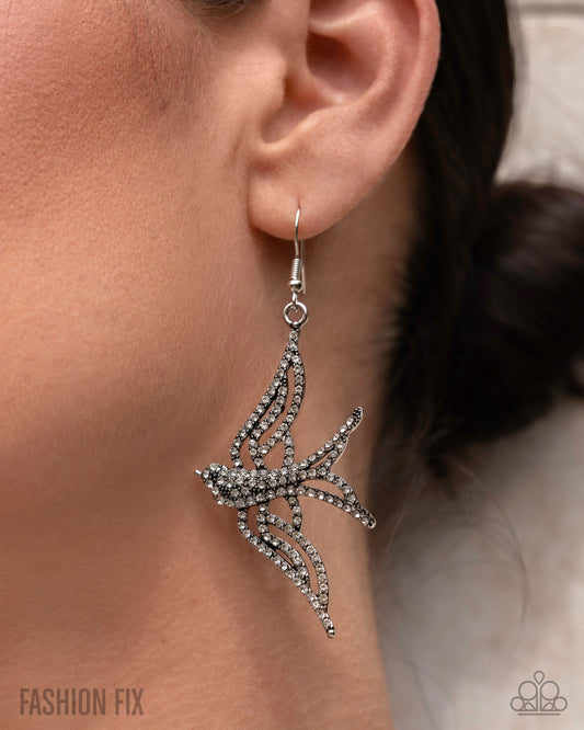 Show Me The World - White earrings