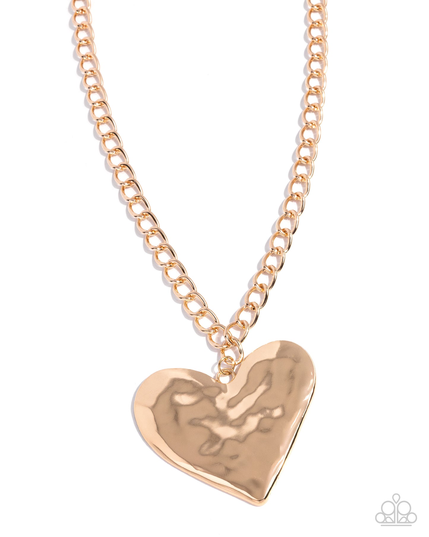 Hammered Heartthrob - Gold necklace -coming soon