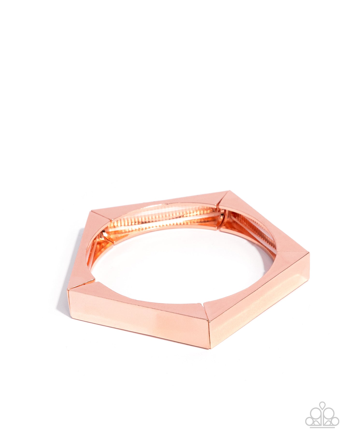 Pentagon Punk - Copper bracelet