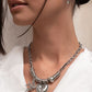 Free-Spirited Freeway - White necklace