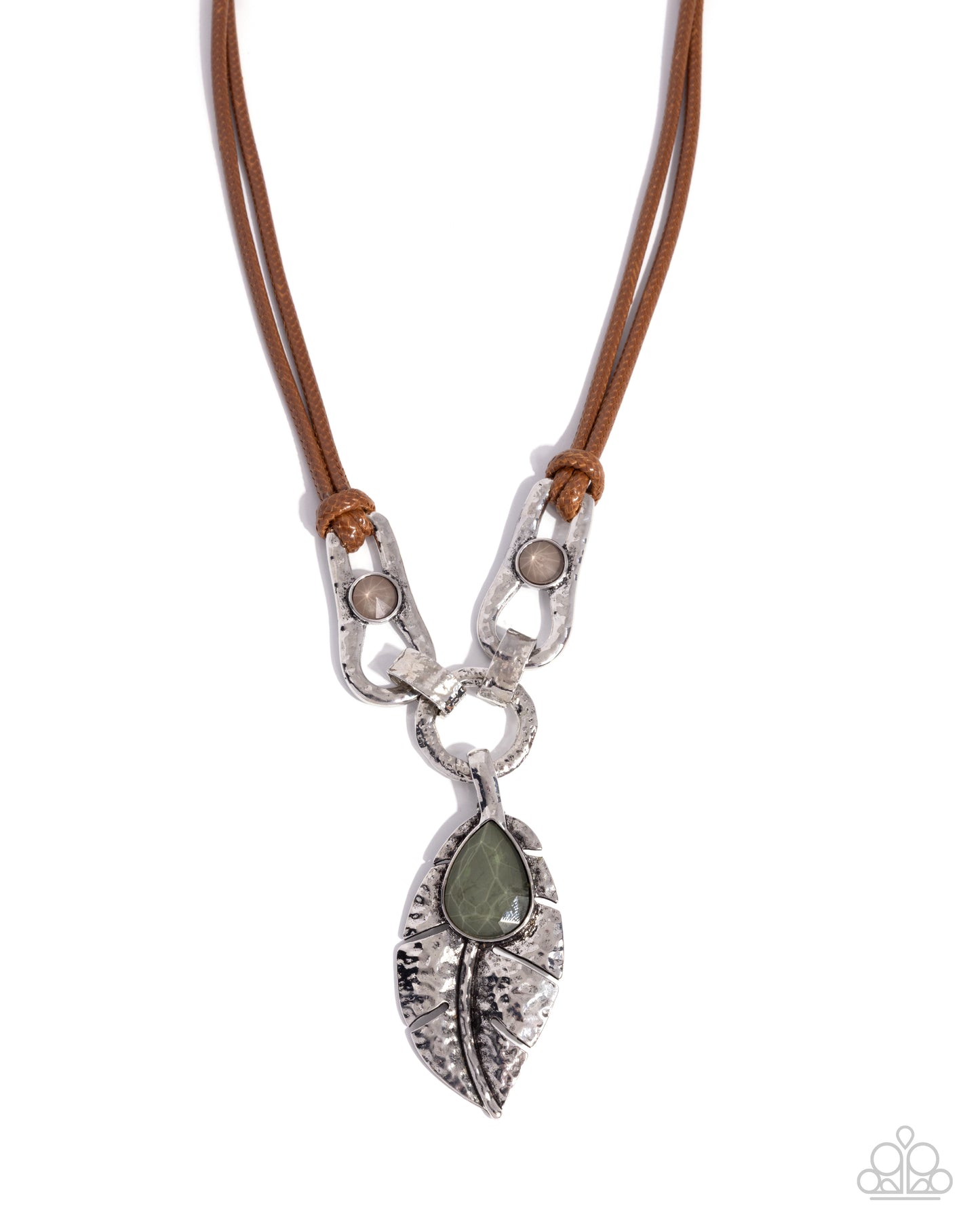 Fierce Feather - Green necklace
