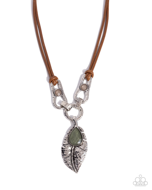 Fierce Feather - Green necklace