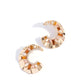 Crimped Color - Brown earrings -coming soon
