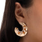 Crimped Color - Brown earrings -coming soon