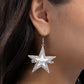 Touchdown Tribute - White earrings