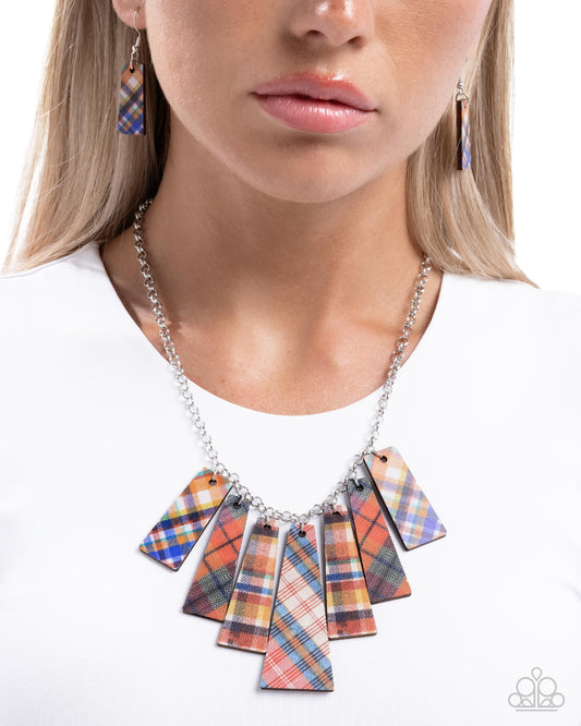 Pleasing Plaid - Red necklace-coming soon