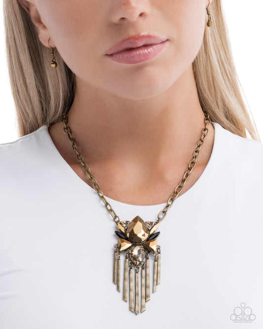 Tassel Tapestry - Brass necklace -coming soon
