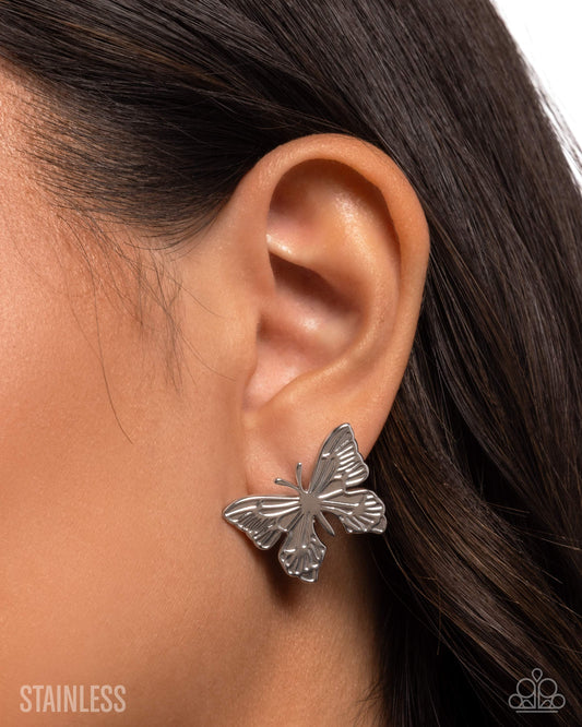 Soaring Sensation - Silver earrings