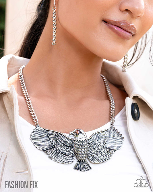 Proud as an Eagles Scream - Silver necklace
