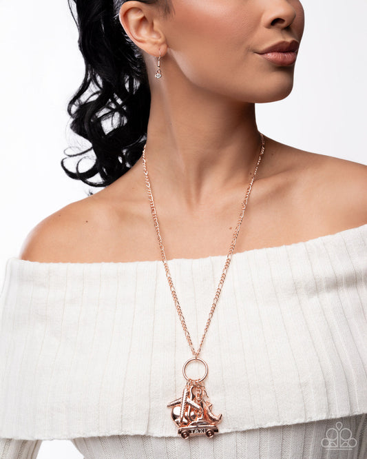 Rose gold necklace