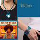 Set it up with Lola- blue heart