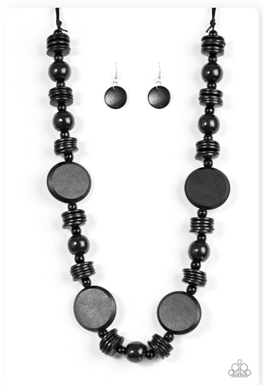 Necklace ~ Tiki Tonga - Black