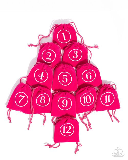 Pink Friday advent calendar 12 individual bags inside one large bag. Mystery item in each bag . Only one available!🥰