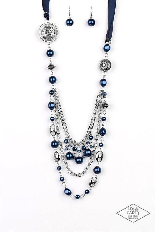 Todos los adornos - Collar azul
