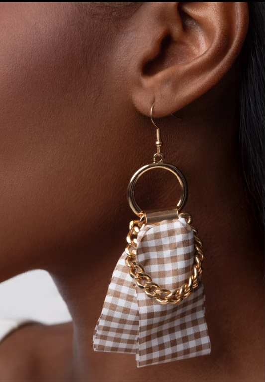 Brown earrings