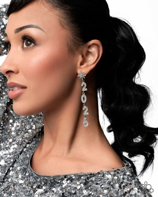 Ring In the Shimmer White earrings Life of the party Nov 25’
