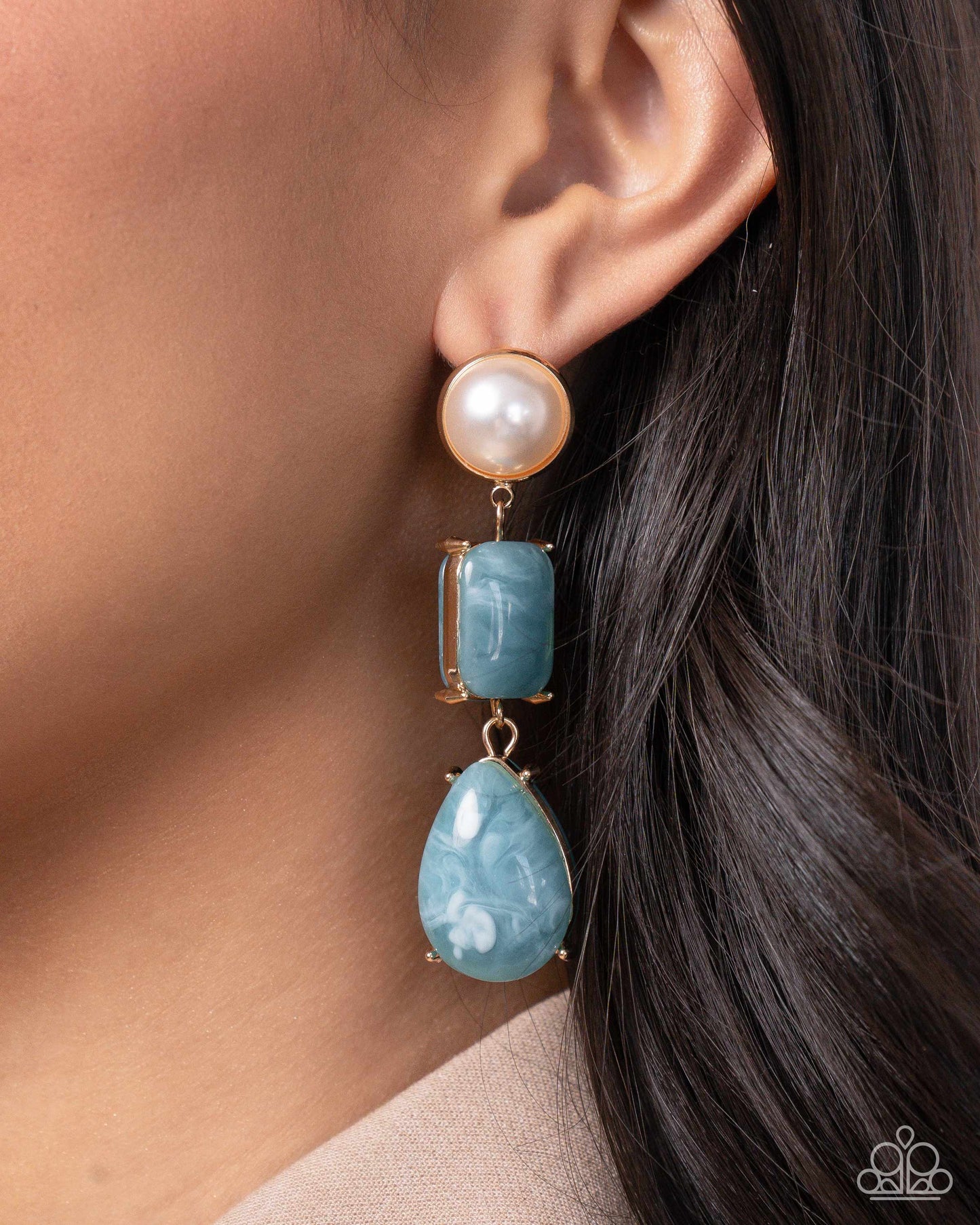 Marbled Mirage- Blue Set it up with Lola