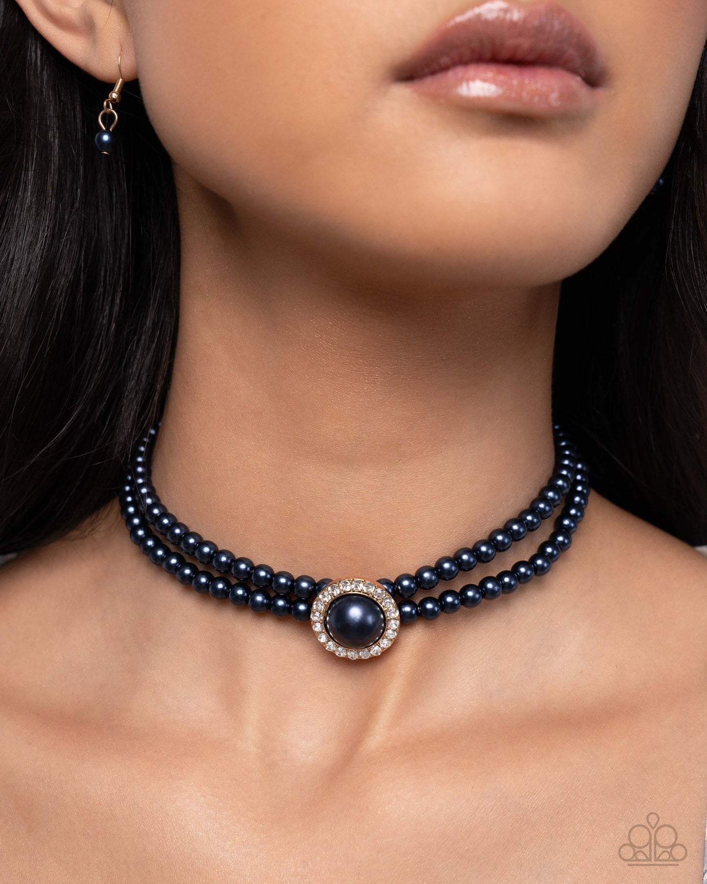 Conjunto de collar y pulsera azul Valioso Verdict con Lola