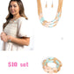 I bead you now multi necklace and bracelet set