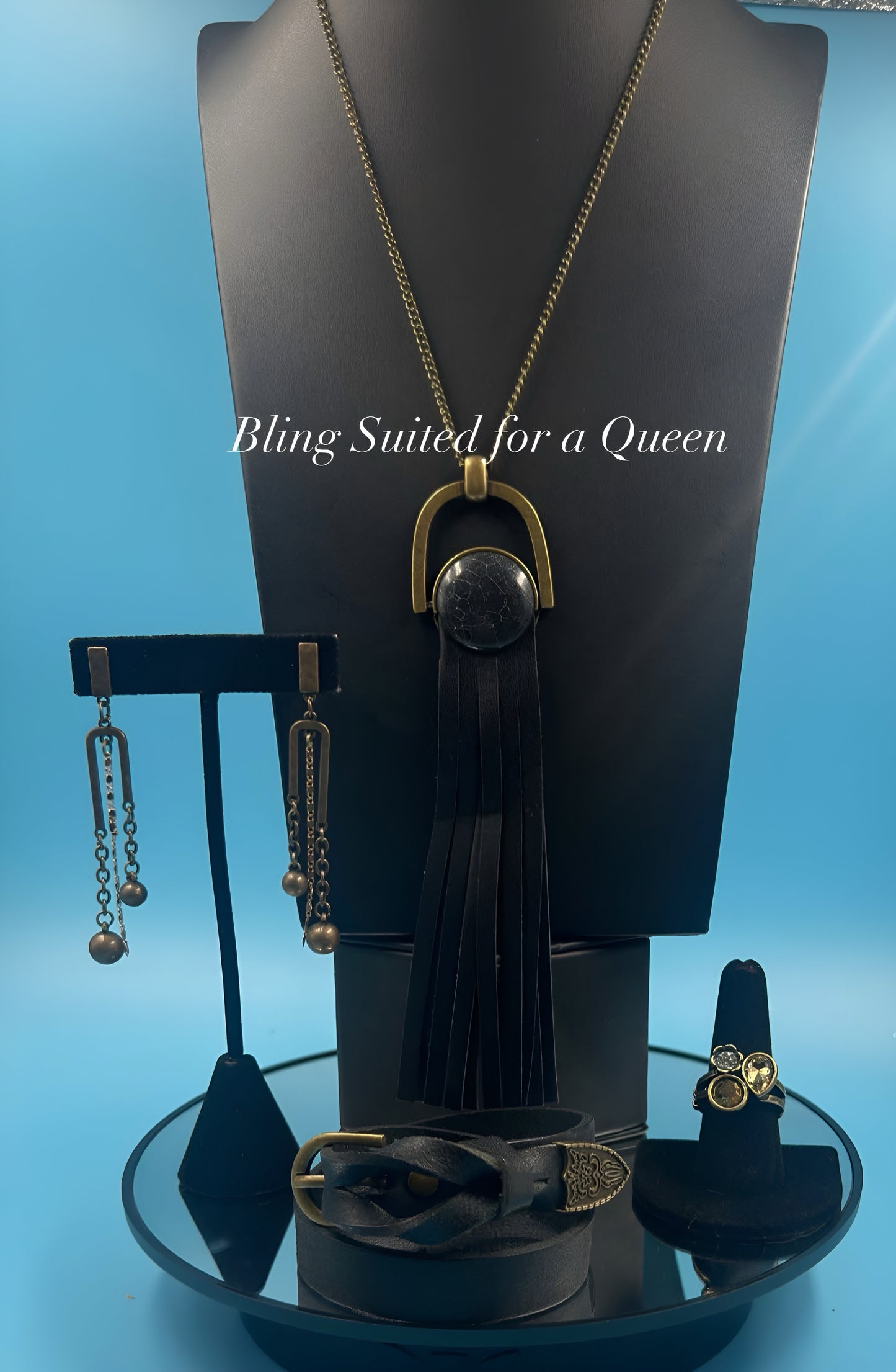 Set it up with Lola - Leather and brass
