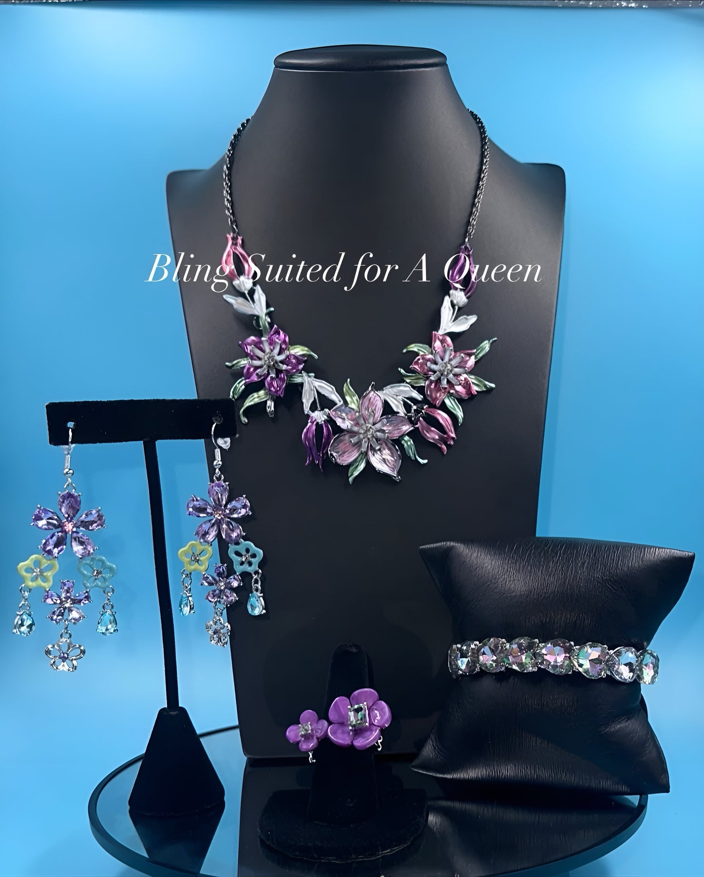 Set it up with Lola -purple flowers