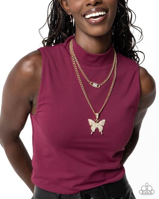 Aerial Arrangement-Gold necklace