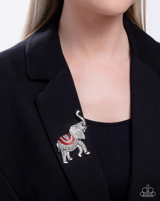 ELEPHANT EMBRACE - RED BROOCH -COMING SOON🥰 limited to TWO PER ORDER PLEASE 🙏🏾